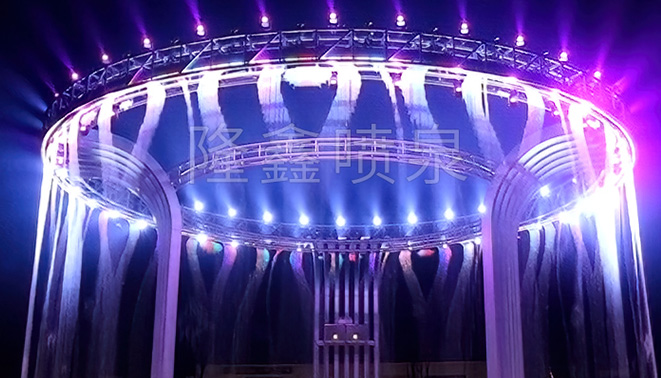 金堂3D水幕舞臺空中水舞秀工程